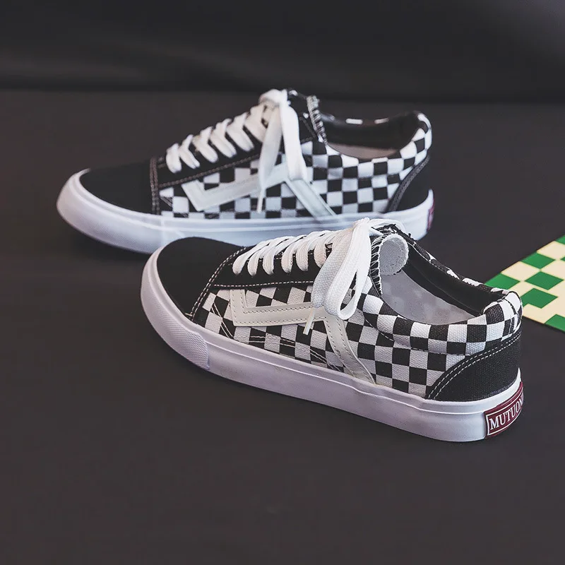 Vans Shoes Old Skool - Sepatu kets kasual untuk pria wanita,