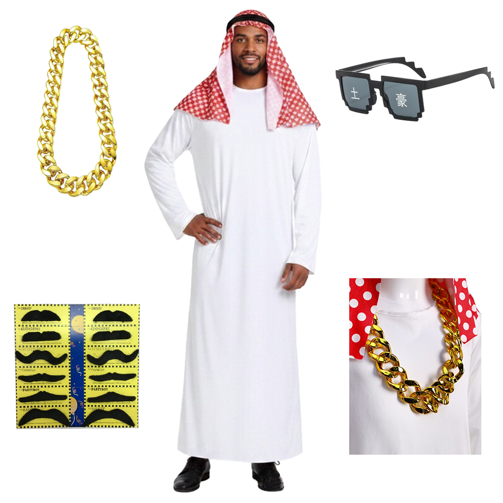 Sunglass Retainer Cord - Jubah Cosplay Arab Pria Rantai Emas