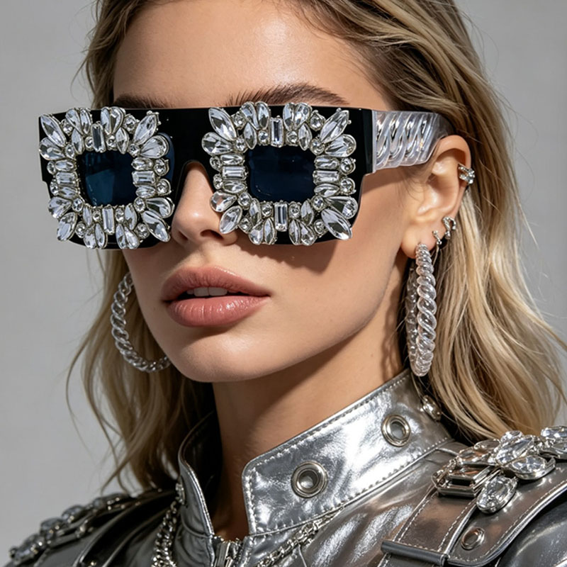 Kacamata Kotak Berhias Rhinest - Sunglass Retainer Cord ulasan dan harga