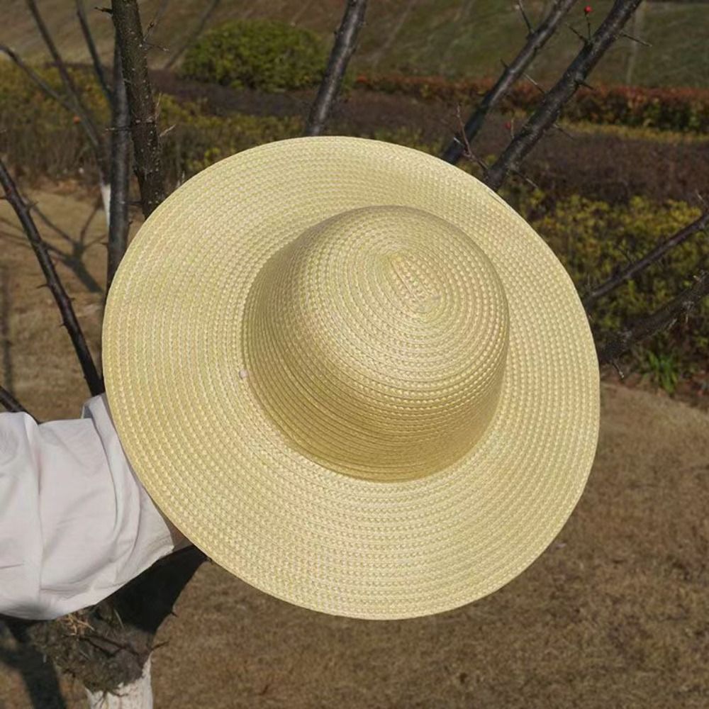 Topi Jerami Lebar untuk Musim  - Bucket Hat Straw ulasan dan harga