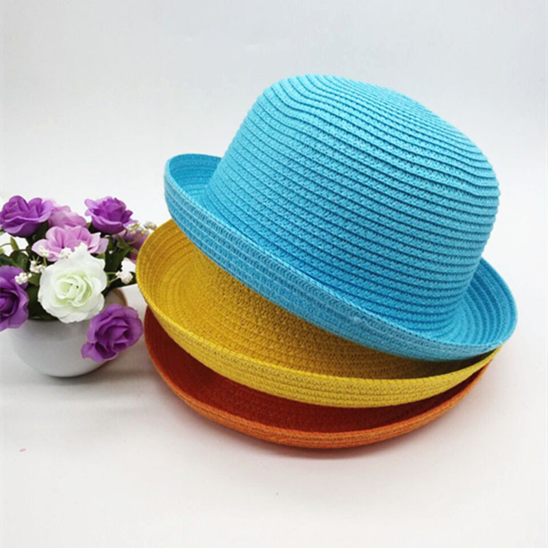 Topi Bowler Tabir Surya Travel - Bucket Hat Straw ulasan dan harga