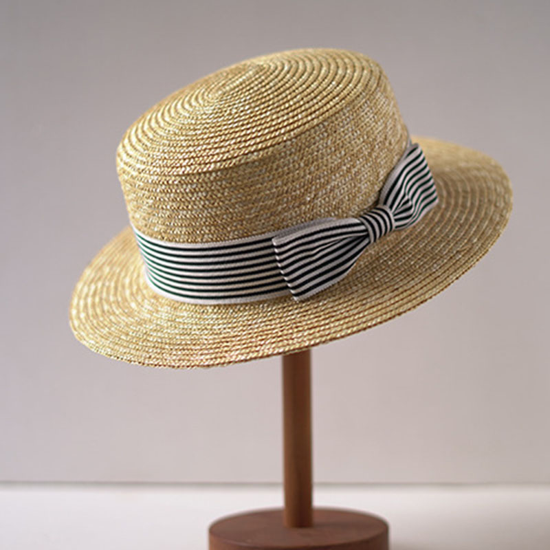 Topi Boater tepi lebar topi ma - Bucket Hat Straw ulasan dan harga